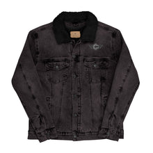 Load image into Gallery viewer, &quot;Monogram Wingz&quot; Unisex denim sherpa jacket
