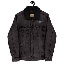 Load image into Gallery viewer, &quot;Monogram Wingz&quot; Unisex denim sherpa jacket
