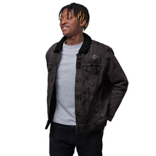 Load image into Gallery viewer, &quot;Monogram Wingz&quot; Unisex denim sherpa jacket

