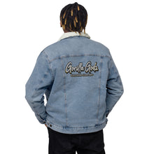 Load image into Gallery viewer, Gorilla Godz Unisex denim sherpa jacket
