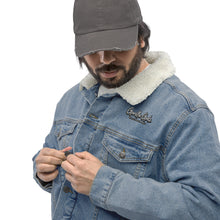 Load image into Gallery viewer, Gorilla Godz Unisex denim sherpa jacket

