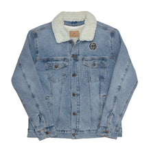 Load image into Gallery viewer, Gorilla Godz Unisex denim sherpa jacket

