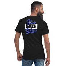 Load image into Gallery viewer, Blue Collar Baller Unisex Short Sleeve V-Neck T-Shirt (Color options available)
